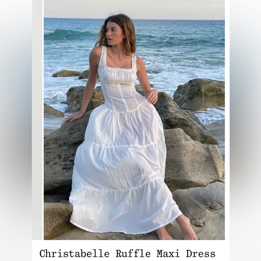 Frankie’s Christabelle Ruffle Maxi Dress